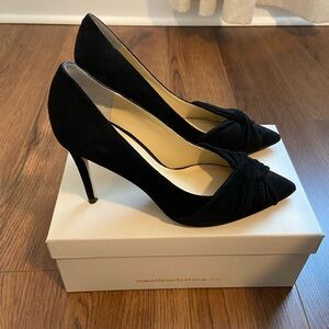 Marc fisher black suede stiletto